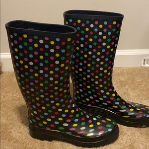 Polka Dot Rain Boots
